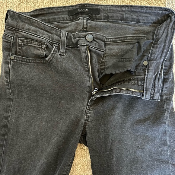 JOE’S JEANS Distressed Mid-Rise Black Skinny Ankle Tularose Jeans - Picture 5 of 7